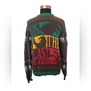 Game of Thrones Tis The Last Season Christmas Holiday Sweater Men's XXL